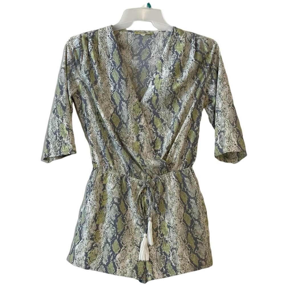 Gianni Bini Snake Print Romper XS